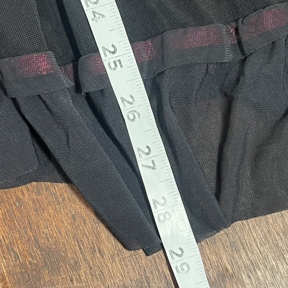 Sheer Black Babydoll Lingerie Large Ruffle‎ Whimsigoth Bows Embroidery Coquette - Picture 14 of 16